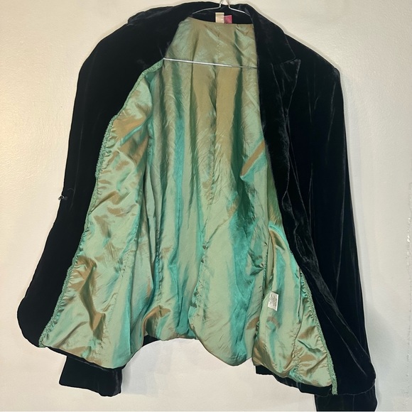 Seven Brand Black Velvet Blazer Sz14/16 - Picture 5 of 5